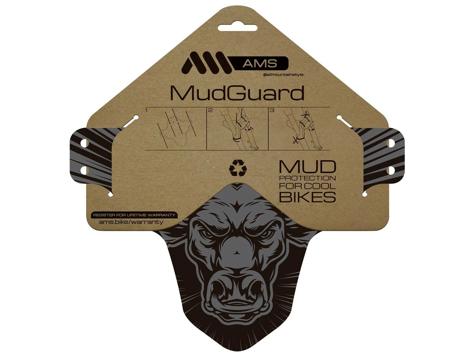 All-mountain-style AMS Bull Garde Boue Avant Mud Guard 3 All-mountain-style AMS Bull Garde Boue Avant Mud Guard