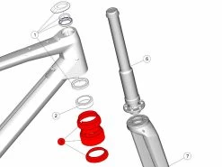 BMC Couvercle Avant De Fourche MTT URS - 30001752