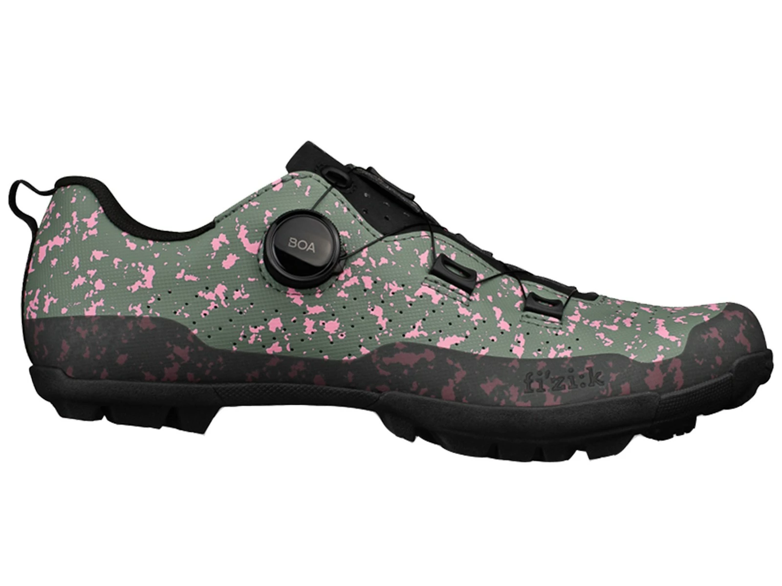 FIZIK Terra Atlas Splash Chaussures Gravel Green Pink 3 FIZIK Terra Atlas Splash Chaussures Gravel Green Pink