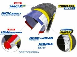 MICHELIN DH Mud Magi-X Pneu Rigide - 27,5 X 2,4 Pouces -Pas Cher accessoires vtt Magasin michelin dh mud magi x pneu rigide 275 x 2 pouces 4